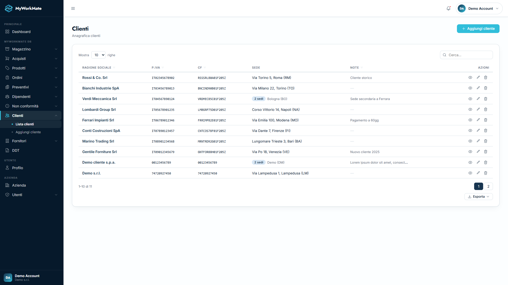 MyWorkMate — Clienti